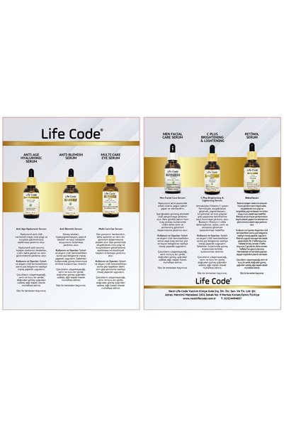 LİFE CODE Retinol Serum Skin Care 30 ml