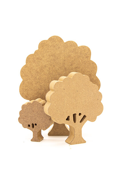 na neşeli ahşap Ahşap Orman Figürleri Seti - Doğal Dekor ve Ahşap Malzeme, Ah...