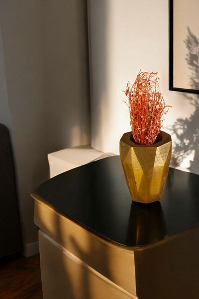Evene Small Vase - Table Top and Home Decoration, Gold Antique Color Model 31