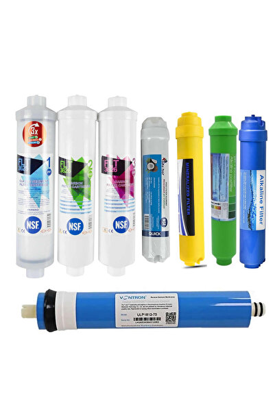 Aquames Su Arıtma Filtresi 8 Aşamalı Mineral ve Alakli Filtreli Vontron 80 GP...