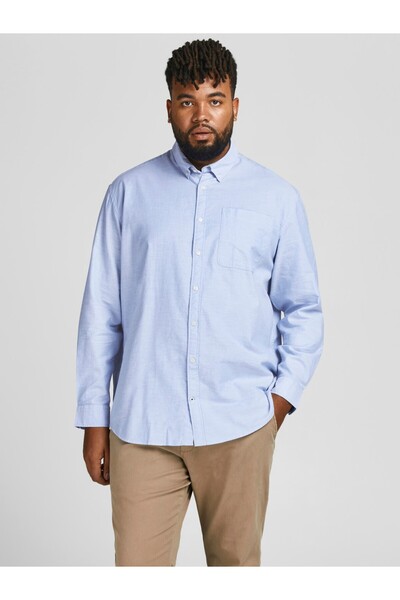 Jack & Jones Класична сорочка Оксфорд - великий розмір -12190444