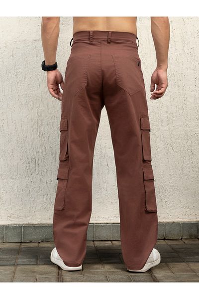 Hubberholme By Styli Loose Fit Mid Rise Double Flap Cargo Pants
