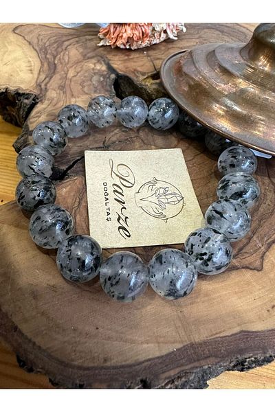 parze doğaltaş Rutile Quartz (Rutile Quartz) Bracelet 12 mm