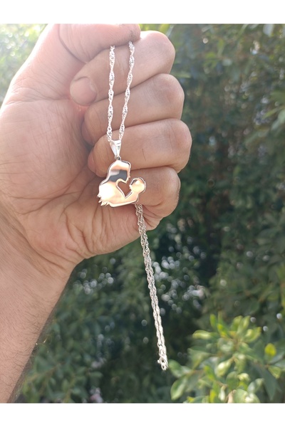 Anne Bebek Kolye 925 Ayar Gümüş