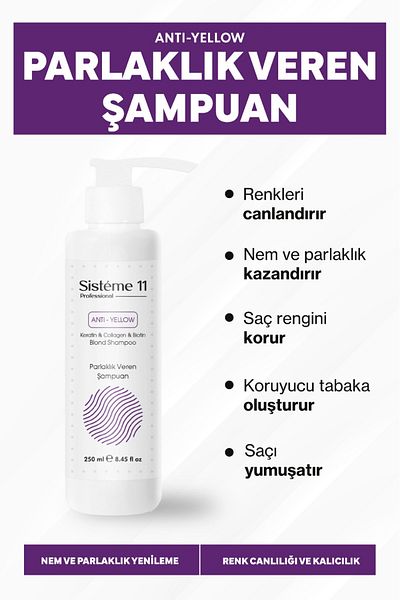 Sistéme 11 Shampoo Giving System 11 Shine 250 ml 8684091009351
