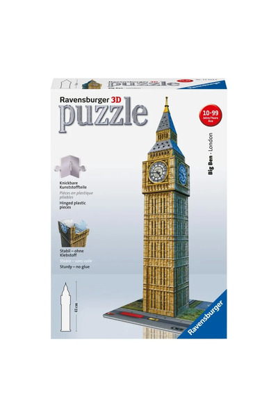 RAVENSBURGER Big Ben Saat Kulesi 216 Parça 3D Puzzle ( 41 Cm yükseklik )