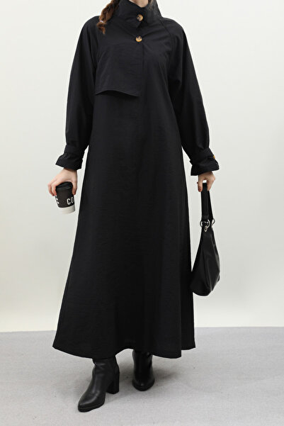 ZÜLAYS Black Parachute Dress - Half Windbreaker