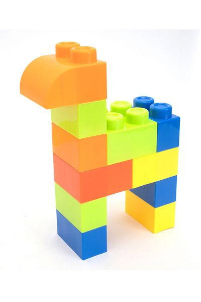 Fab N Funky Car Canned Large Particle Building Blocks - 48 Pcs, Educational Toy for Kids