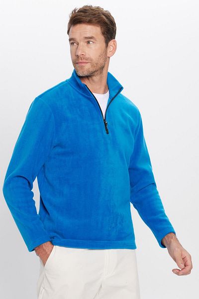 Tudors Unisex Standard Fit Φούτερ από φλις γιακά με κρύο κρύο κολάρο