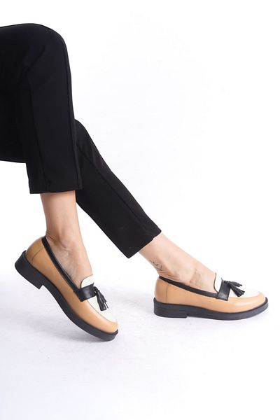 GNS Shoes Гарни с пискюли от естествена кожа дамски мокасини