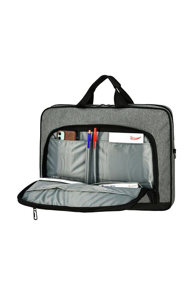 barberri Unisex Μαύρο Laptop & Χαρτοφύλακας 17,2 ιντσών