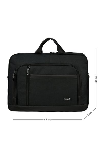 barberri Unisex Μαύρο Laptop & Χαρτοφύλακας 17,2 ιντσών