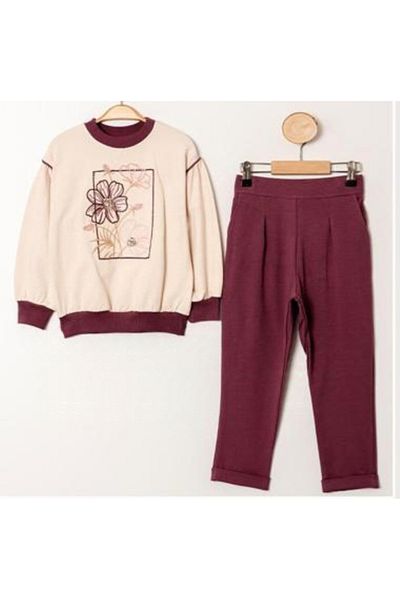 Moonstar Girl's Embroidered Elastic Waist Seasonal Suit