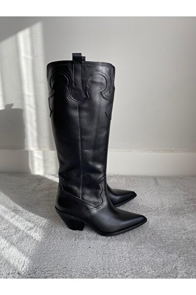 LA PASSION Western Hakiki Deri Özel Tasarım Çizme Kadın Çizme