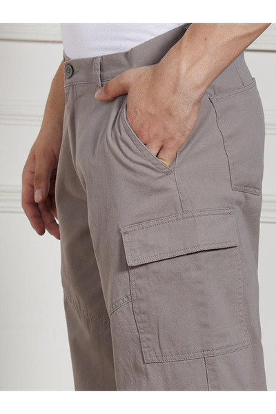 Dennis Lingo By Styli Cotton Lycra Stretchable Relaxed Fit Cargo Trousers