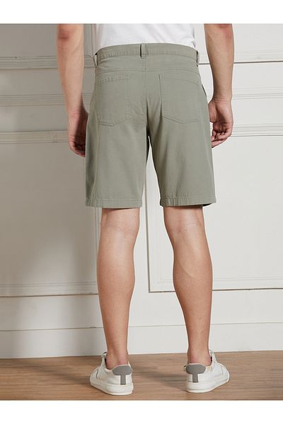 Dennis Lingo By Styli Solid Relaxed Fit Shorts with Belt Loops