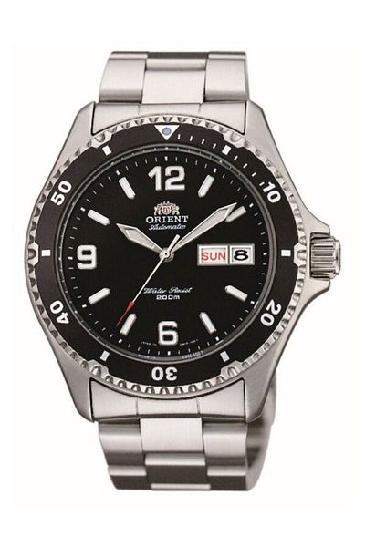 Orient Taa02001B9 Wind up Automatic Steel Grey Black Dial 42 mm Men's Wristwatch