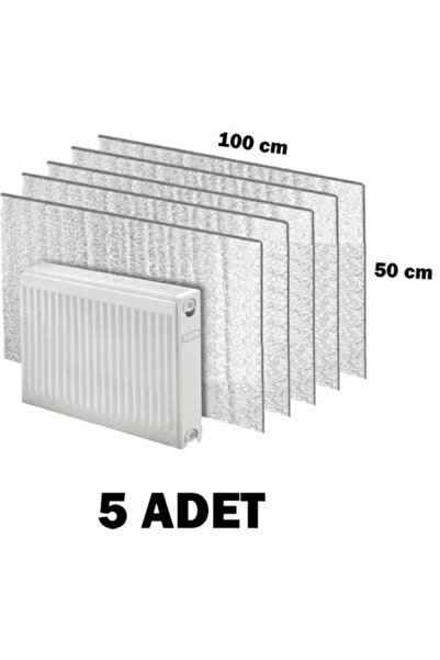 Ankaflex 5 Adet Petek Radyatör Arkası Folyo Plaka Kalorifer Soba Arkalığı Alüminyum Isı Yalıtım Folyosu