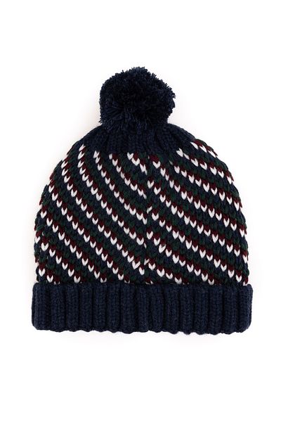U.S. Polo Assn. Boy's Navy Blue Beret 50292961 -Vr033