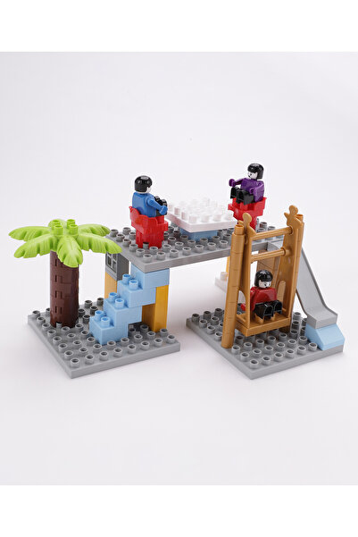 Fab N Funky House Building Blocks Set - 53 Pieces, Educational Creative Toy for Kids, Imaginative Play