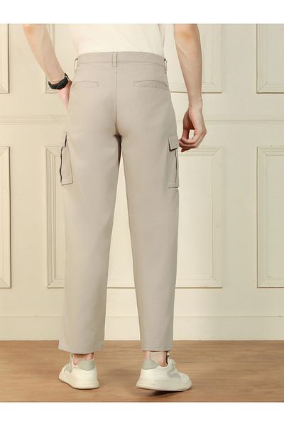Dennis Lingo By Styli Relaxed Fit Solid Cotton Lycra Trousers