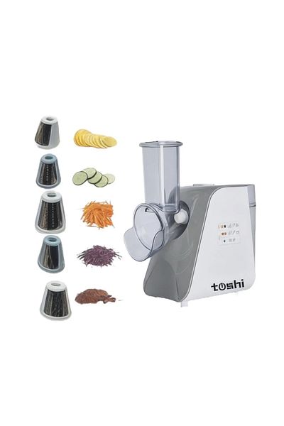 toshi 5 Headed Electric Multifunctional Vegetable and Fruit Chopper Grater - Rondo