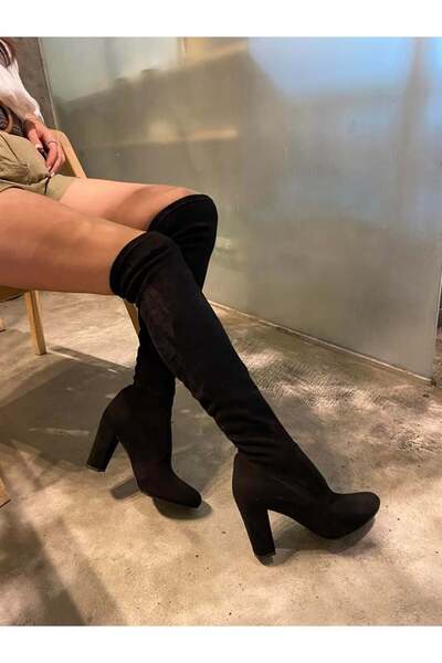 LA PASSION STREÇ SİYAH ÇİZME