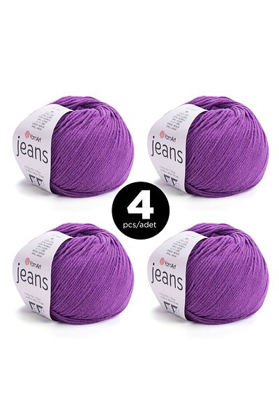 Yarnart 50% Νήματα πλεξίματος Jean's - Πακέτο 4