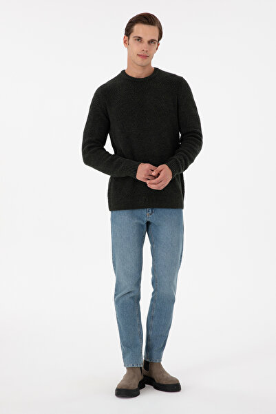 U.S. Polo Assn. Erkek Koyu Yeşil Kazak 50297049-VR079