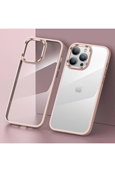 halkhouse iPhone 13 Pro Max Kılıf Renkli Kamera Çerçeveli Silikon Esnek Şık F...