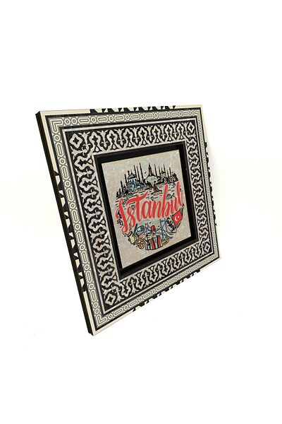 Sadrazam Masa MDF imprimata cu locuri simbolice din Istanbul 20x20 Krt-32