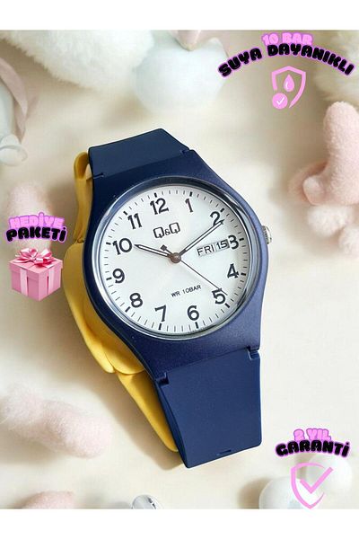 Q&Q Children's Eylence Figured Wrist Watch with 10 Atm Water Resistant Silicone Bands - 39A.004Vy
