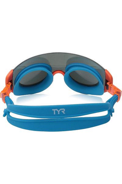 TYR 1800941 Renegade Swimshades Mirrored Swim Goggles (Silver/Orange)