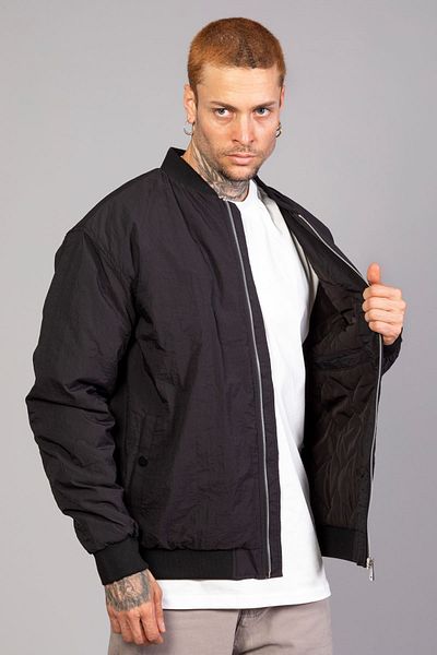 LTC Jeans Μαύρο κανονική εφαρμογή / Crinkle ύφασμα καπιτονέ Pilot ανδρικό μπουφάν (άνοιξη-φθινόπωρο-χειμώνας)