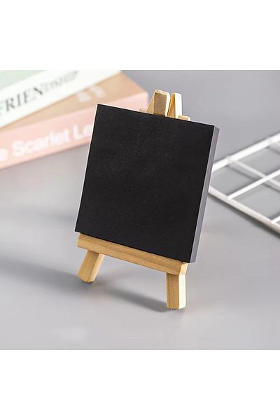 Modellino Black Square Note Paper - Adhesive Postit Sticky Note, 100 Sheets, 75X75Mm