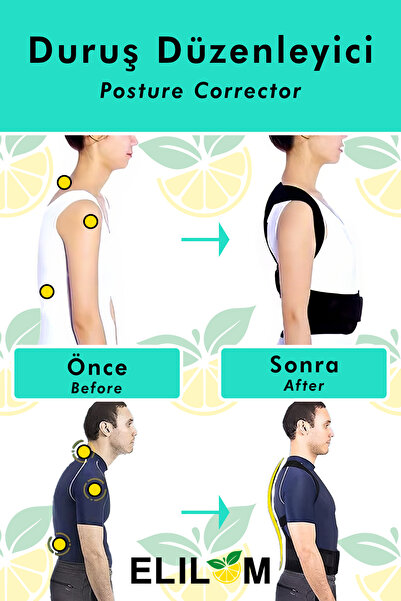 elilom Unisex Upright Posture Corset - Double Underwire, Anti Humpback, Suitable for Daily and Sports Use (Ceku)