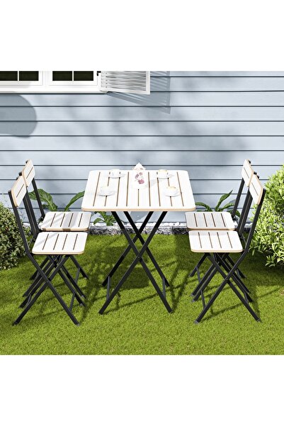 Güzelkan 4 Kişilik Bistro Takım Bahçe Masa Sandalye