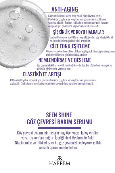 Harrem Seen Shine 30 ml Eye Contour Care Serum