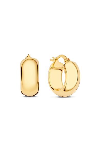 Beloro Jewels Della Spiga Susana Creolenohrring aus 9 Karat Gold (10 mm) BO360099