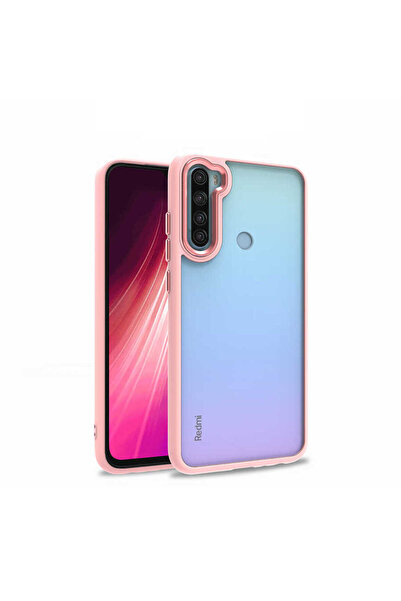 halkhouse Xiaomi Redmi Note 8 Kılıf Renkli Kamera Çerçeveli Silikon Esnek Şık...