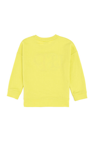 U.S. Polo Assn. Kız Çocuk Fıstık Yeşili Bisiklet Yaka Sweatshirt 50296285-VR087