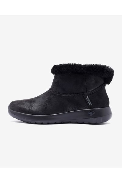 SKECHERS Černé kozačky a kozačky