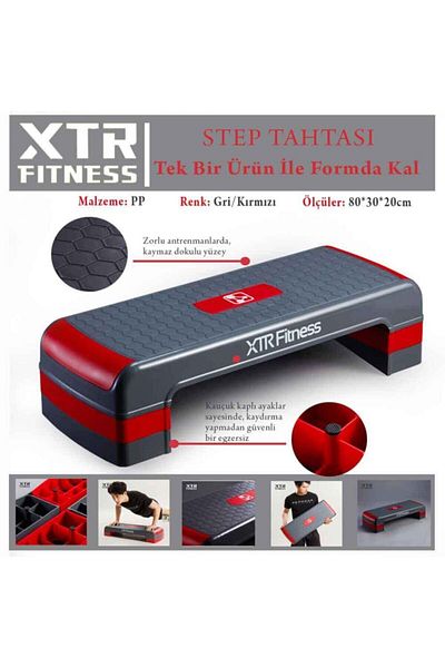 XTR Fitness Adjustable Aerobic Step Board [3 Stages]