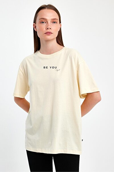 yakamor Γυναικείο μπλουζάκι Oversize με στάμπα