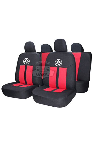 Modern Garaj Volkswagen Polo, Bora, Golf (1,2,3,4,5) Uyumlu Logolu Oto Koltuk...