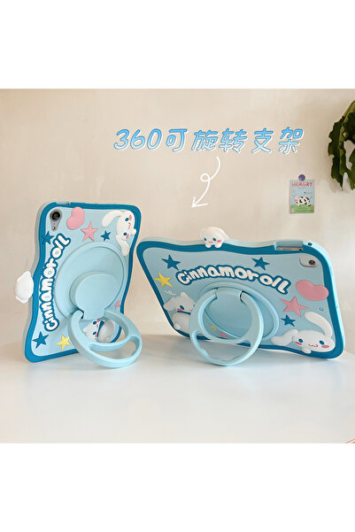 UnDePlus حافظة آيباد الجيل الحادي عشر A16 مقاس 11 بوصة/الجيل العاشر مقاس 10.9 بوصة، دمى لطيفة مع حامل ممتع للأطفال مكون من 3 أحرف