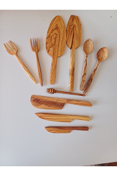 oliveforestwood Fork - Knife Set (Olive Tree-10 Pieces)