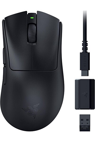 RAZER DeathAdder V3 HyperSpeed Wireless Gaming Mouse - 55g, 26,000 DPI, 100h Battery, 8KHz, Black