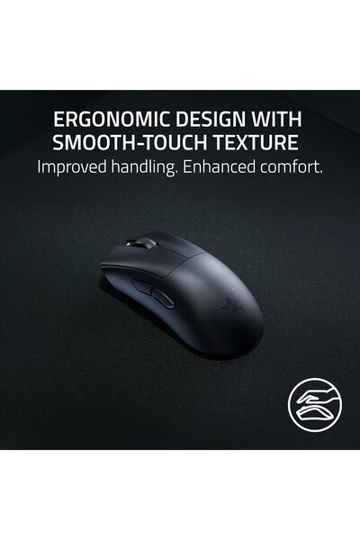 RAZER DeathAdder V3 HyperSpeed Wireless Gaming Mouse - 55g, 26,000 DPI, 100h Battery, 8KHz, Black