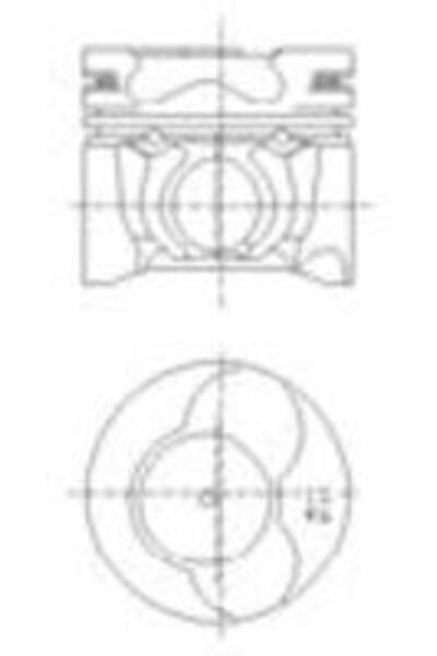 Motor Piston Seğman 0.50 P206 P307 C3 Fiesta 1.4 Hdi Tdçi Dw4 8v 74.20